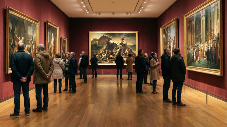 Gallery of the best paintings in the Louvre Denon Wing.